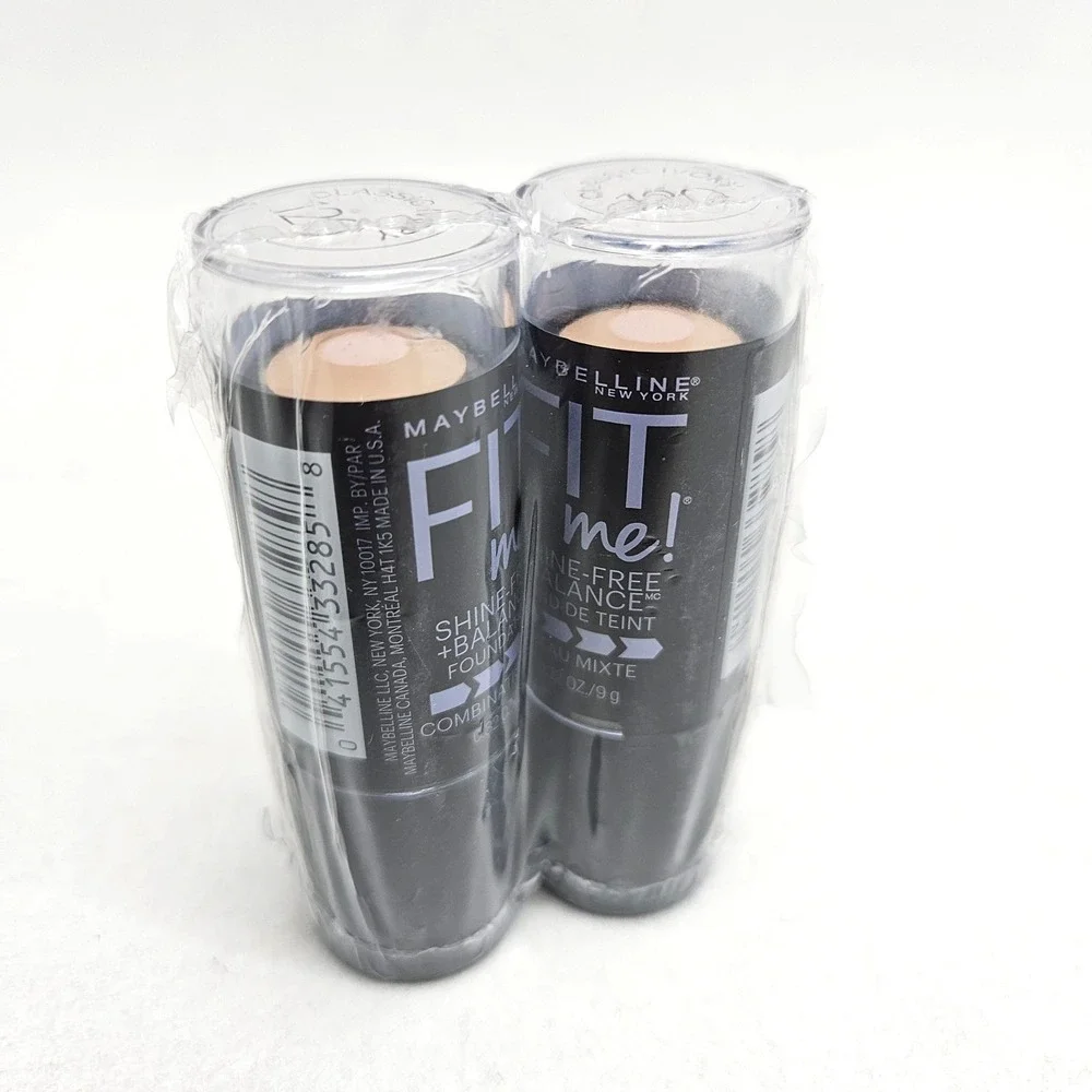 Maybelline 120 CLASSIC IVORY Fit Me Shine-Free Stick Foundations 2 PACK